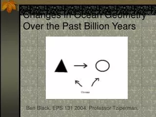 Changes in Ocean Geometry Over the Past Billion Years