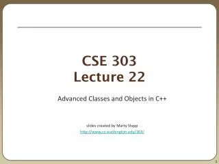 CSE 303 Lecture 22