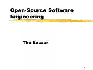 Open-Source Software Engineering