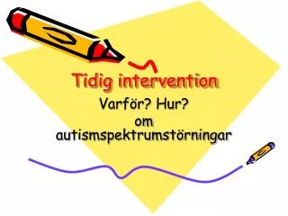 tidig intervention