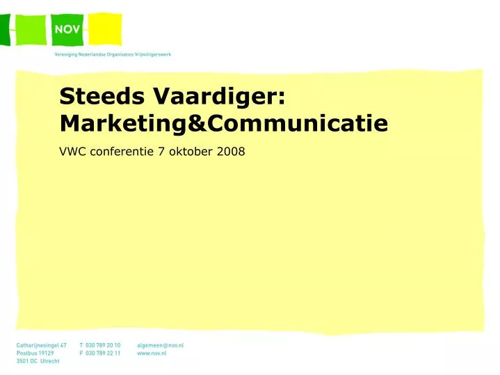 steeds vaardiger marketing communicatie