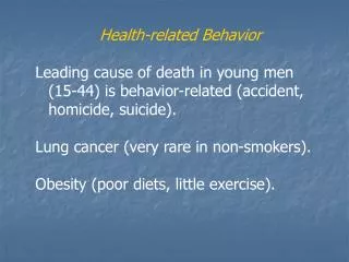 Health-related Behavior