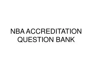 NBA ACCREDITATION QUESTION BANK
