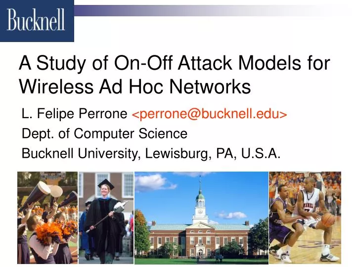 a study of on off attack models for wireless ad hoc networks