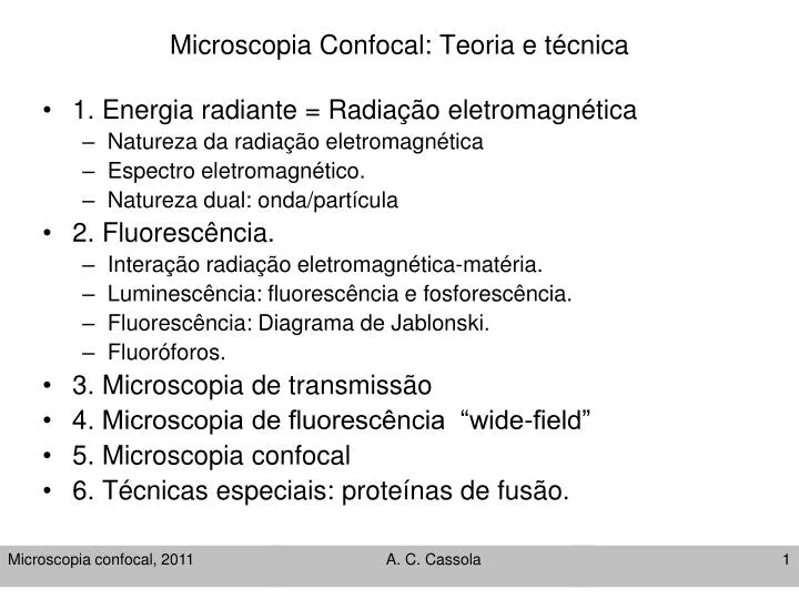 microscopia confocal teoria e t cnica