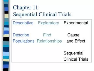 Chapter 11: Sequential Clinical Trials