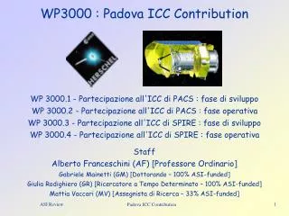 WP3000 : Padova ICC Contribution