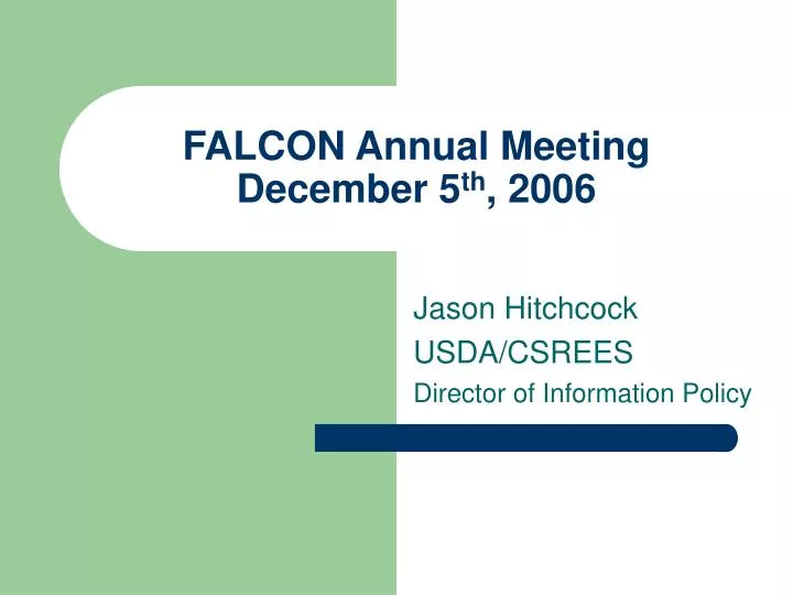 falcon annual meeting december 5 th 2006