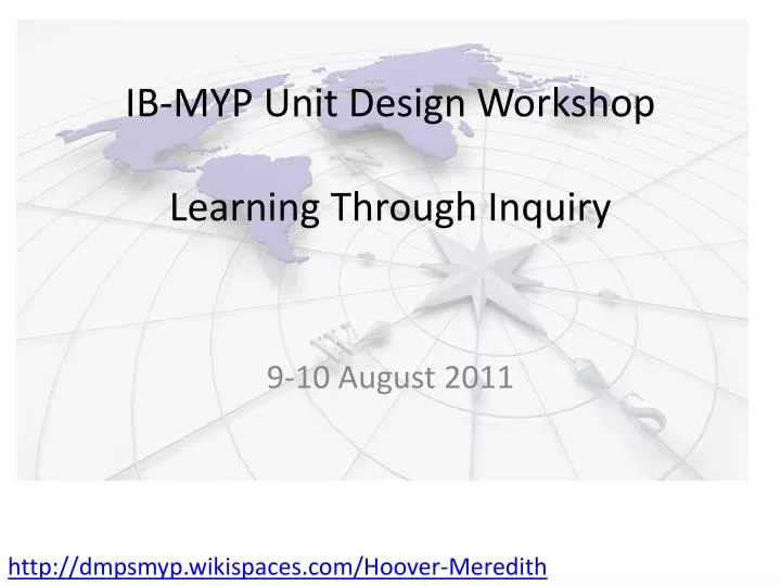 ib myp unit design workshop learning through inquiry
