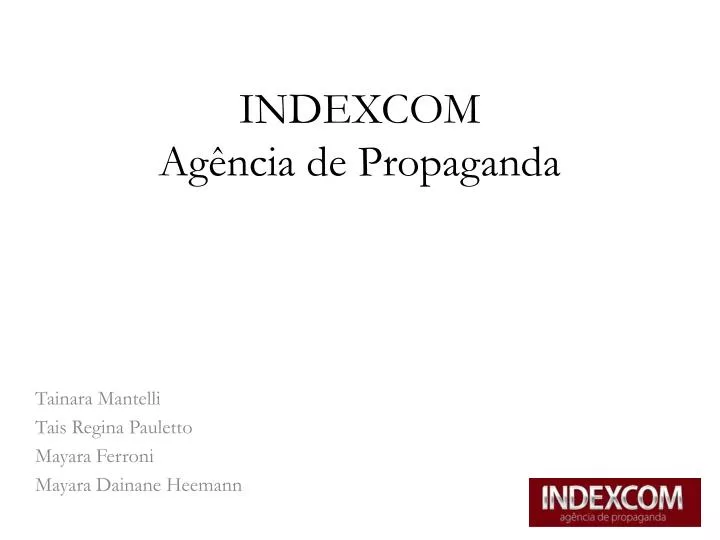 indexcom ag ncia de propaganda
