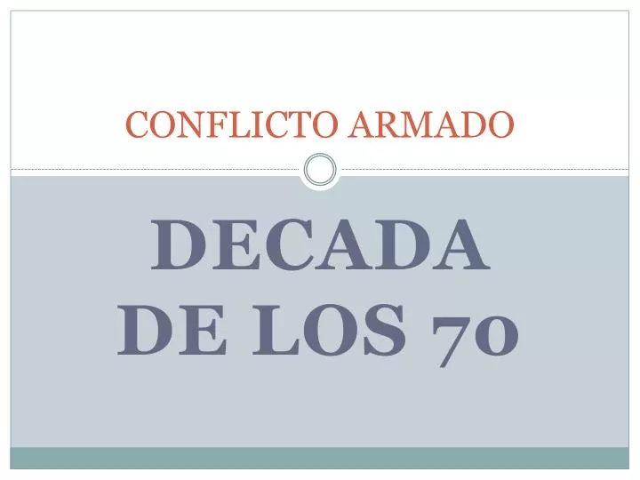 conflicto armado