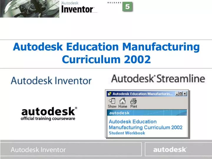 autodesk education manufacturing curriculum 2002