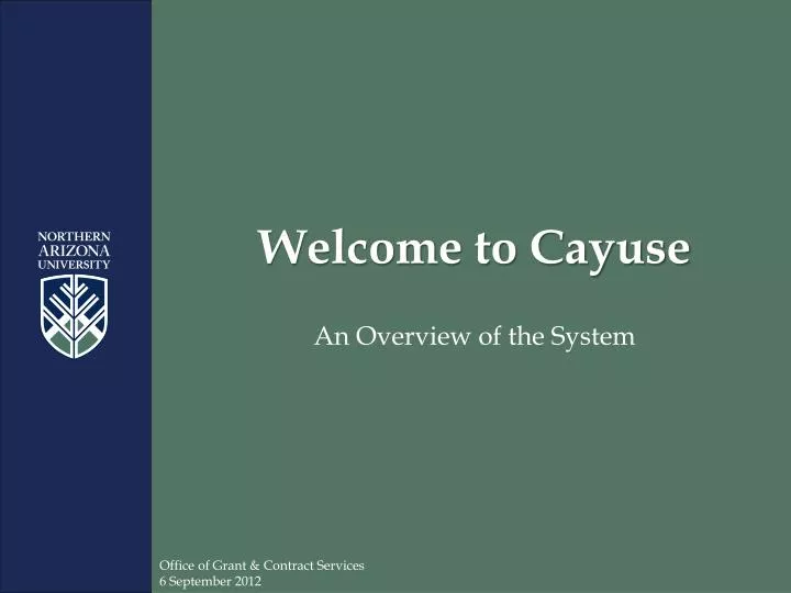welcome to cayuse