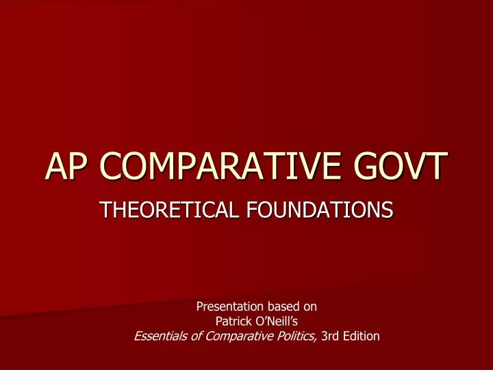 ap comparative govt