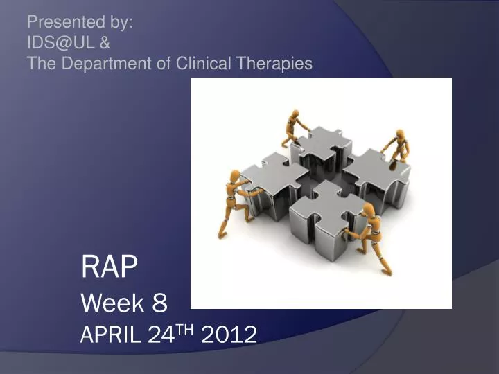 presented by ids@ul the department of clinical therapies