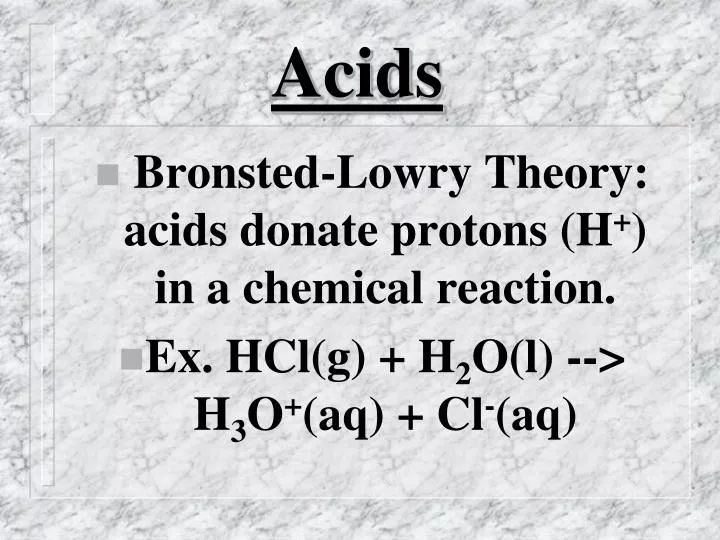 acids