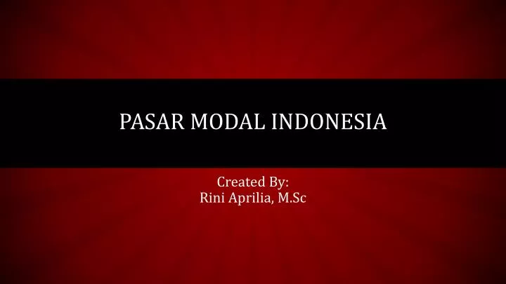 pasar modal indonesia