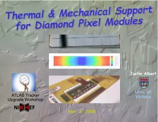 Thermal &amp; Mechanical Support for Diamond Pixel Modules