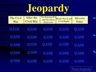 Jeopardy