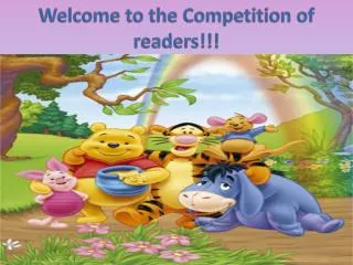 Welcome to the Competition of readers!!!