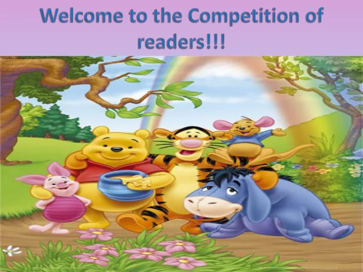 welcome to the competition of readers