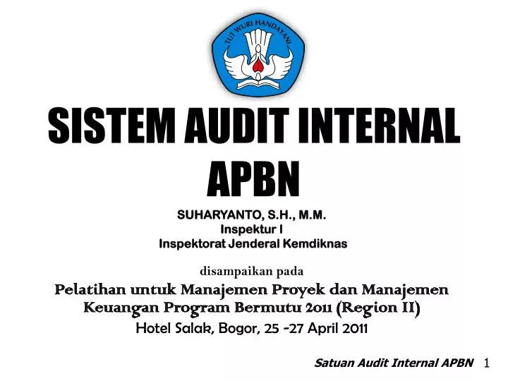 sistem audit internal apbn