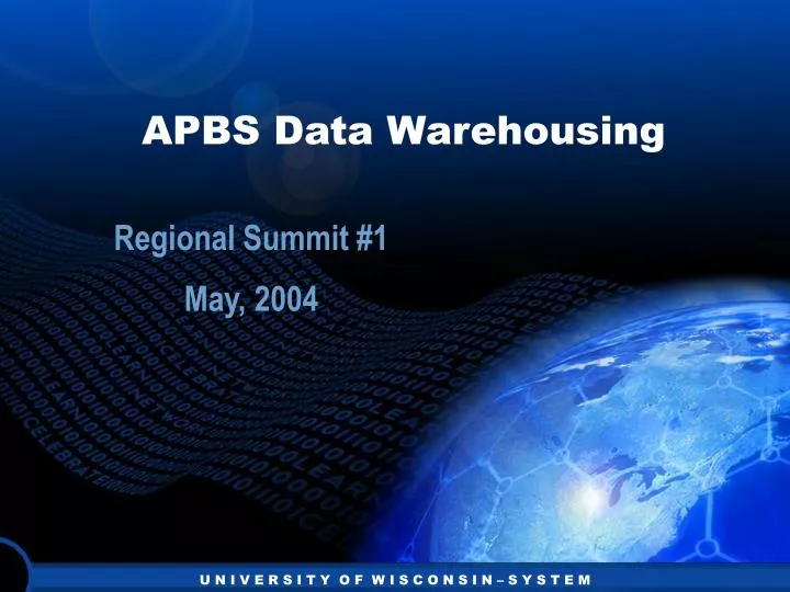 apbs data warehousing