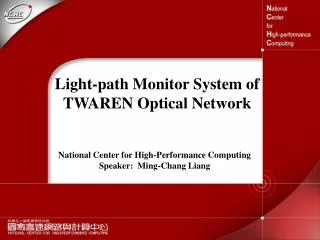 Light-path Monitor System of TWAREN Optical Network