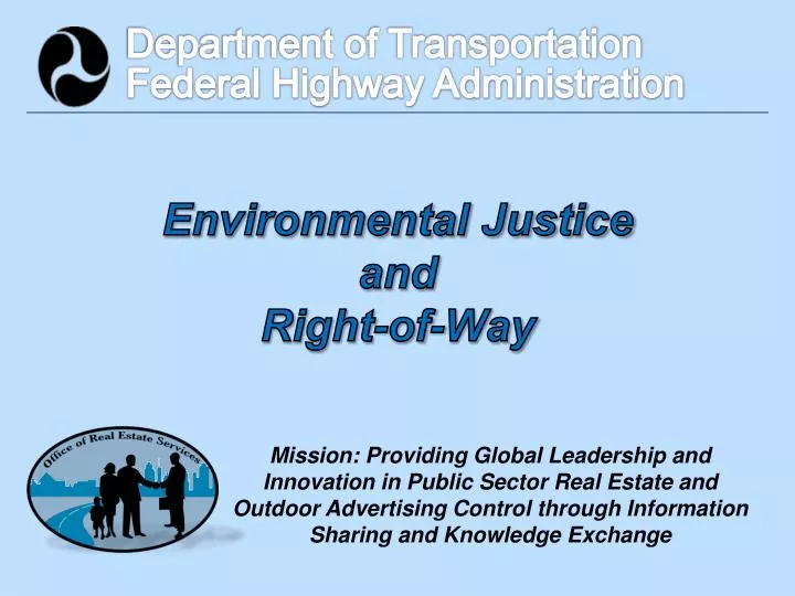 environmental justice and right of way