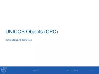 UNICOS Objects (CPC)