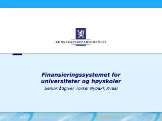 Finansieringssystemet for universiteter og høyskoler
