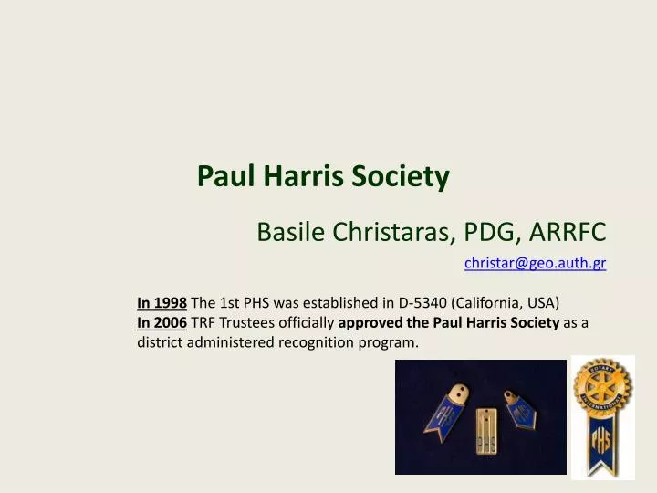 paul harris society