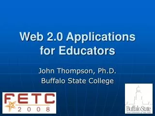 Web 2.0 Applications for Educators