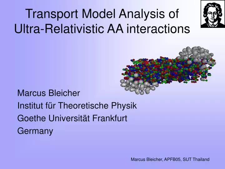 transport model analysis of ultra relativistic aa interactions