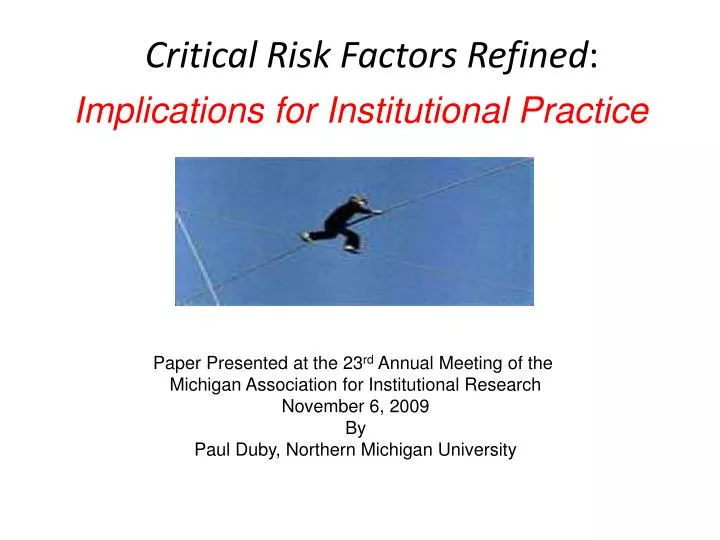 critical risk factors refined
