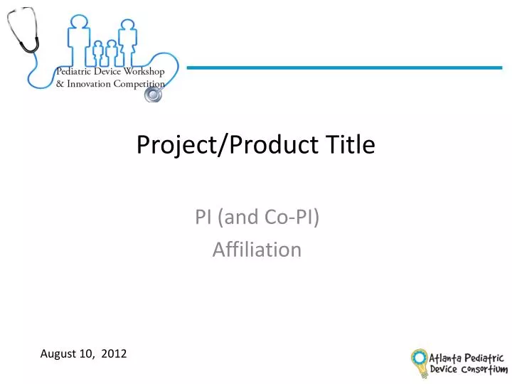project product title