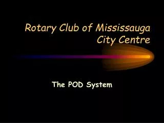 Rotary Club of Mississauga City Centre