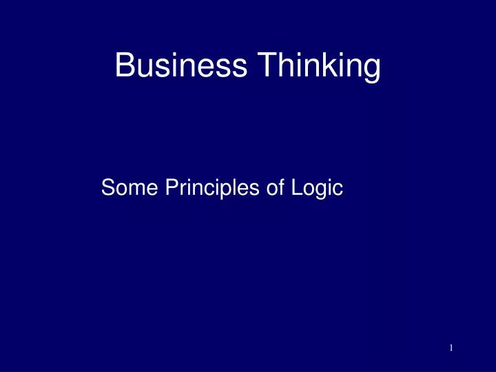 business thinking