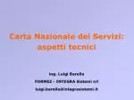 Carta Nazionale dei Servizi: aspetti tecnici - slide 1
