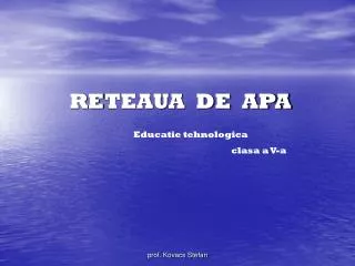 re teaua de apa