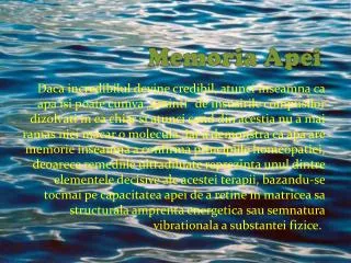 memoria apei