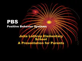 PBS Positive Behavior Systems