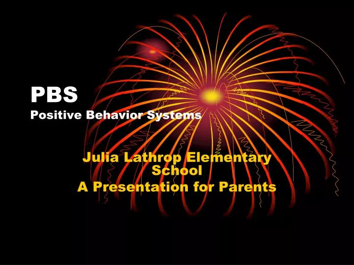pbs positive behavior systems