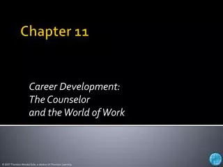 career development the counselor and the world of work