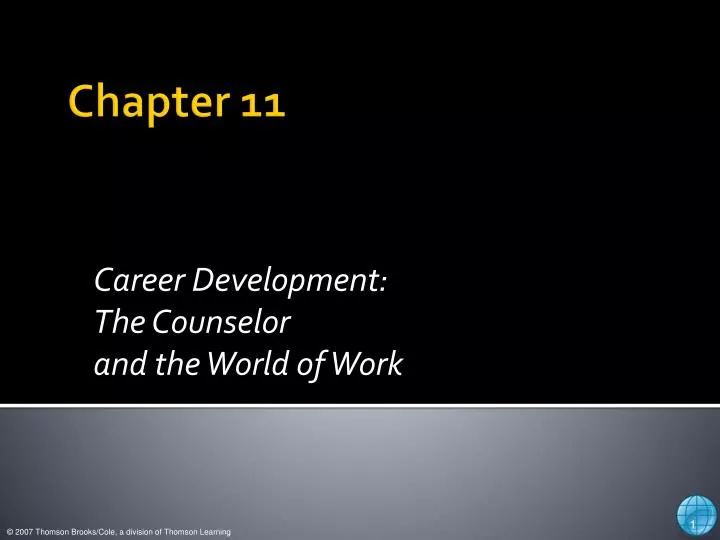 career development the counselor and the world of work