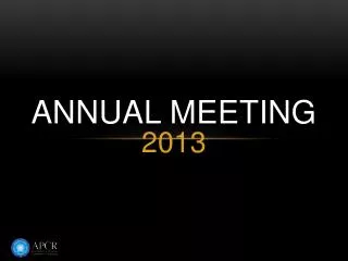 Annual Meeting