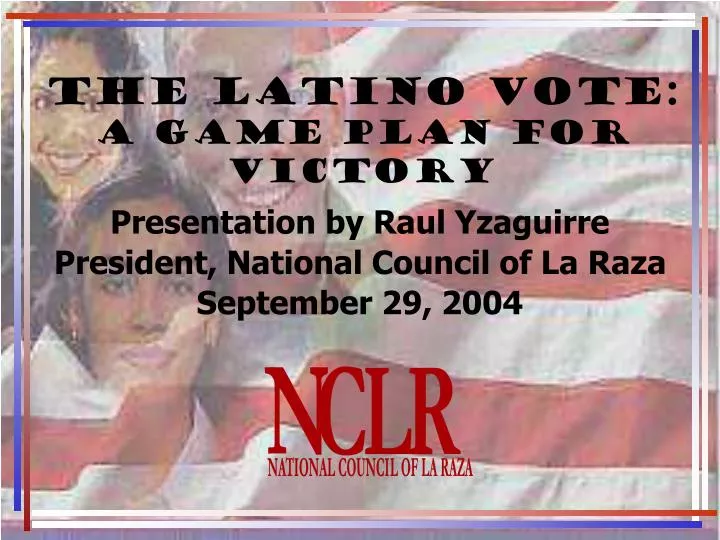 the latino vote a game plan for victory