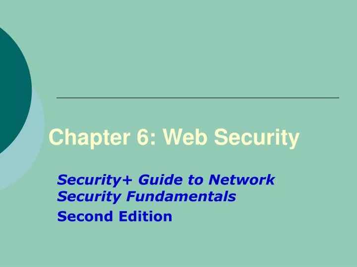 chapter 6 web security