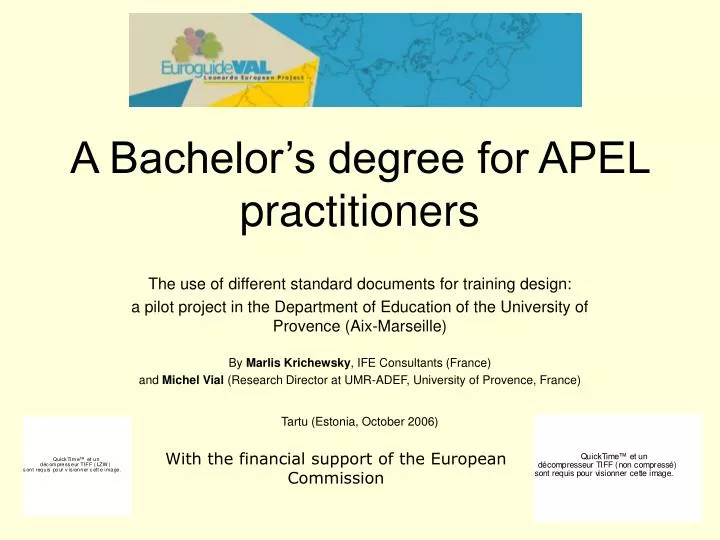 a bachelor s degree for apel practitioners