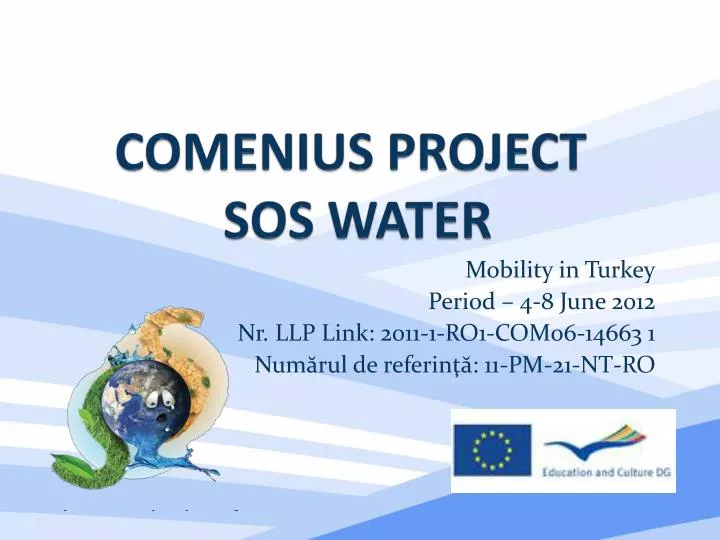 comenius project sos water